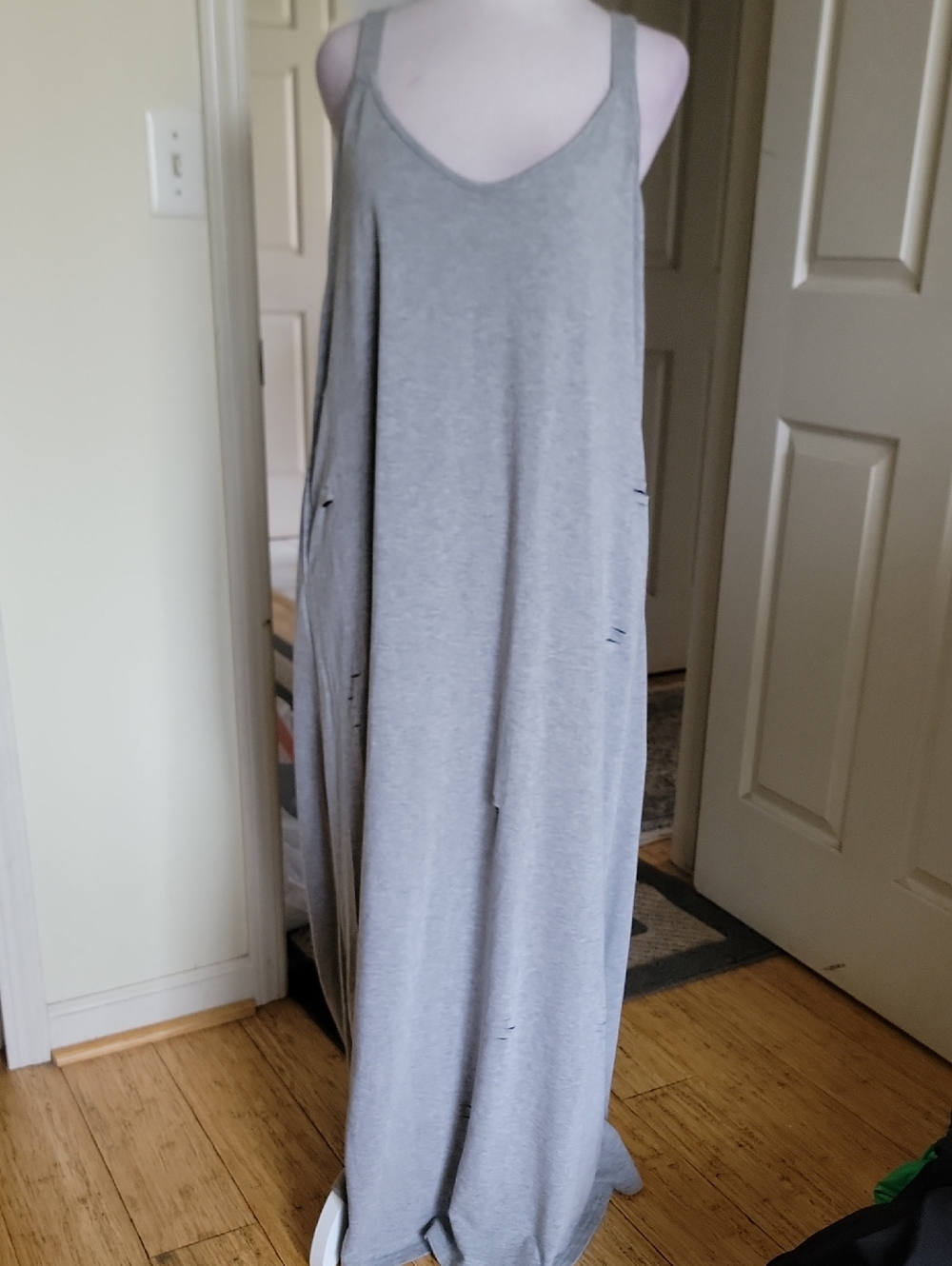 Mazik Relaxed Grey Maxi Tank Dress